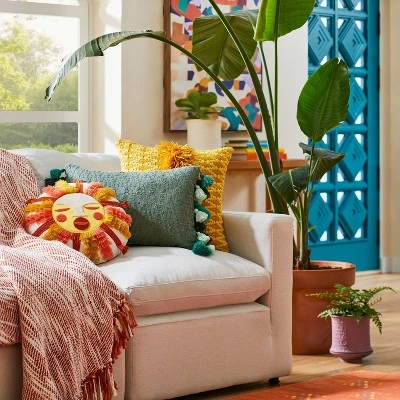 Fringed and Embroidered Sun Round Throw Pillow Gold - Opalhouse™ designed with Jungalow™ Fringed And Embroidered Sun Round Throw Pillow Gold - Opalhouse™ Designed With Jungalow™ -Limango Store GUEST 06787153 5b7d 40d9 899c 09b26c725fff