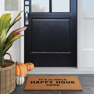 1'6"x2'6" It's Always Happy Hour Here Doormat Black - Opalhouse™ 1'6"x2'6" It's Always Happy Hour Here Doormat Black - Opalhouse™ -Limango Store GUEST 1062532b 60df 418d 9fd5 ba4b6d623b96