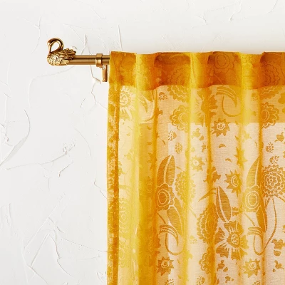 66"-120" Swan Curtain Rod Brass - Opalhouse™ designed with Jungalow™ 66"-120" Swan Curtain Rod Brass - Opalhouse™ Designed With Jungalow™ -Limango Store GUEST 204d2995 018d 4058 885f 55b610ce057d