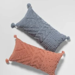 Oversize Embroidered Textured Lumbar Throw Pillow - Opalhouse™ -Limango Store GUEST 412a54b4 ac2e 4867 9a69 457e185d6f3e