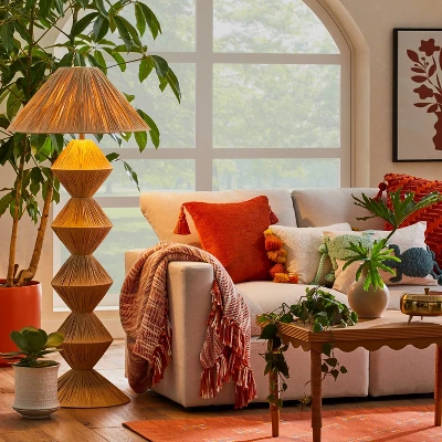 Faux Raffia Floor Lamp Brown (Includes LED Light Bulb) - Opalhouse™ designed with Jungalow Faux Raffia Floor Lamp Brown (Includes LED Light Bulb) - Opalhouse™ Designed With Jungalow -Limango Store GUEST 49c60610 50ec 4b41 8ef5 82b7c19180be