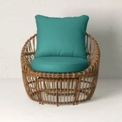 Topanga Club Chair With Ottoman - Blue/Brown - Opalhouse™ Designed With Jungalow™ 2 Topanga Club Chair With Ottoman - Blue/Brown - Opalhouse™ Designed With Jungalow™ -Limango Store GUEST 57174ce6 b0ee 4e8d 9b5e 59abdb5c543f