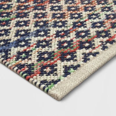 7'x10' Striped Diamond Woven Area Rug Blue - Opalhouse™ 7'x10' Striped Diamond Woven Area Rug Blue - Opalhouse™ -Limango Store GUEST 82ec24db b106 403f 86b1 aa756dd82b20