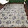Dark Daisy Outdoor Rug Black - Opalhouse™