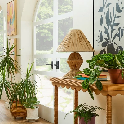 Faux Raffia Table Lamp Brown (Includes LED Light Bulb) - Opalhouse™ designed with Jungalow™ Faux Raffia Table Lamp Brown (Includes LED Light Bulb) - Opalhouse™ Designed With Jungalow™ -Limango Store GUEST e9bf297e 12db 44fa a79a bc294c6fd5fe