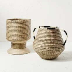 Seasgrass And Bamboo Woven Pedestal Vase - Opalhouse™ Designed With Jungalow™ -Limango Store GUEST f40310db 34b9 40f3 aeb2 f7887abcfcc9